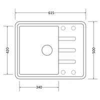 Кухонная мойка из искусственного камня ZorG Torino 62 серый жемчуг — 4