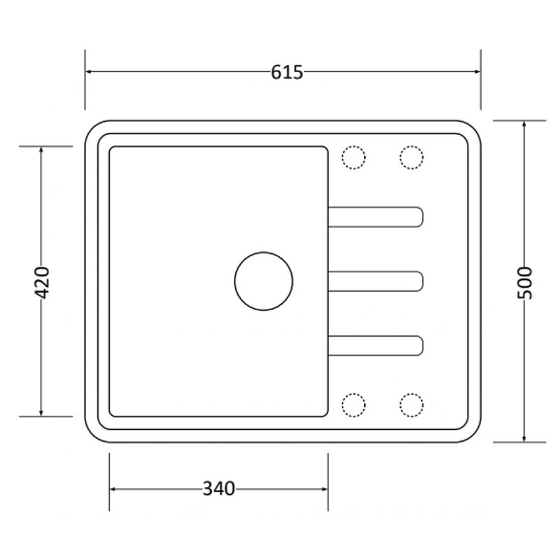 Кухонная мойка из искусственного камня ZorG Torino 62 серый жемчуг