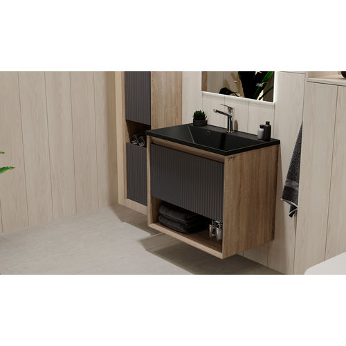 Тумба под раковину Jorno Tossony 70 подвесная / Toss.01.70/P/DS-A/JR дуб самдал/антрацит