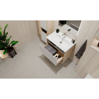 Тумба под раковину Jorno Tossony 70 подвесная / Toss.01.70/P/SS-W/JR cонома светлая/белый — 6