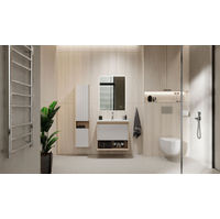 Тумба под раковину Jorno Tossony 70 подвесная / Toss.01.70/P/SS-W/JR cонома светлая/белый — 2