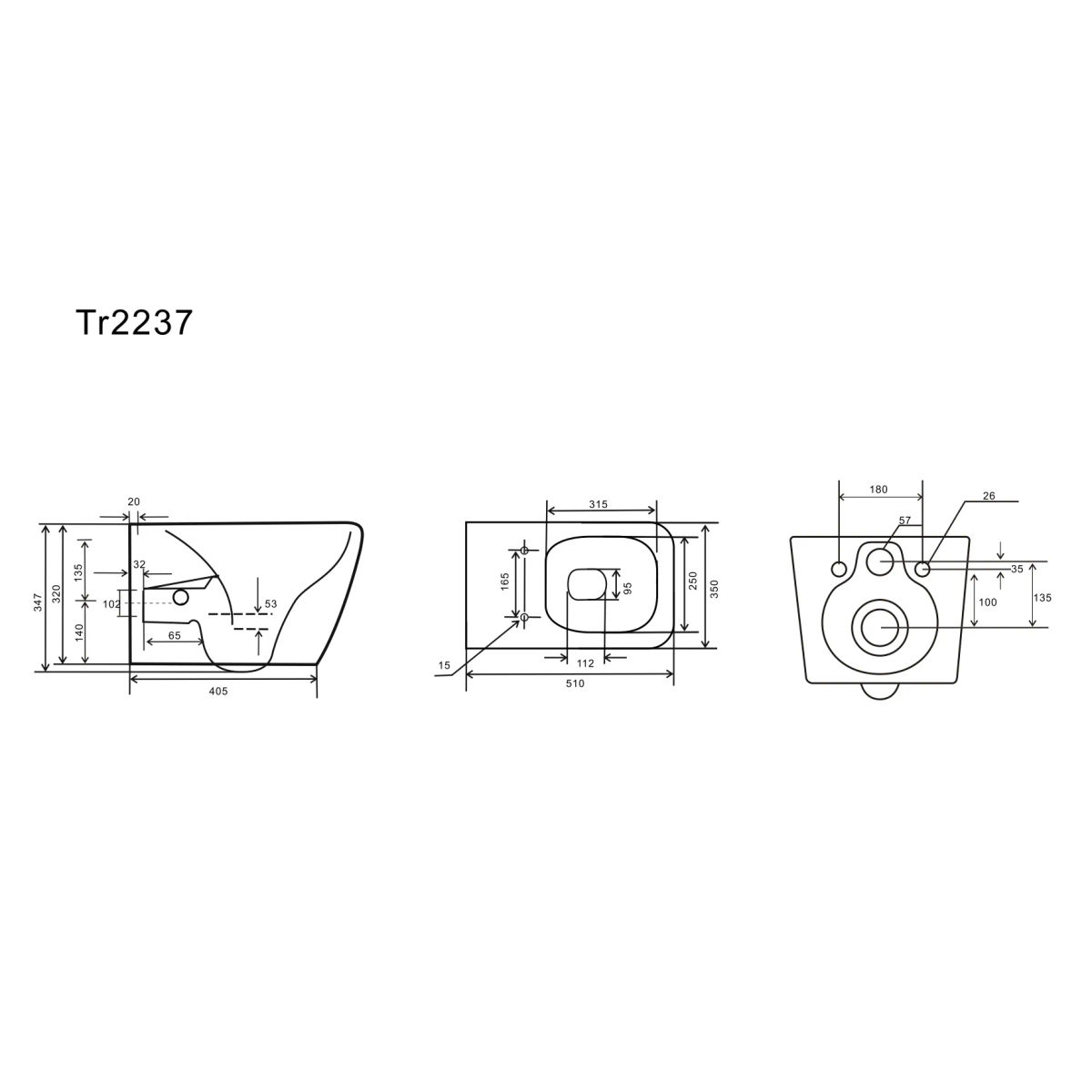 Унитаз подвесной с функцией биде UPTREND Orion Rimless с сиденьем микролифт