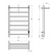 Полотенцесушитель Тругор Пэк сп 20 кв П 80х50 матовое золото ВГП - сенсор