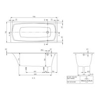 Квариловая ванна Villeroy&Boch My Art UBQ170MYA2V-01 170×75 с ножками белая — 2