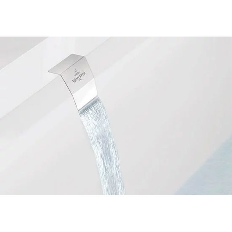 Квариловая ванна Villeroy&Boch Squaro Edge 12 UBQ170SQE2DV-01 170×75 с ножками слив-перелив белая