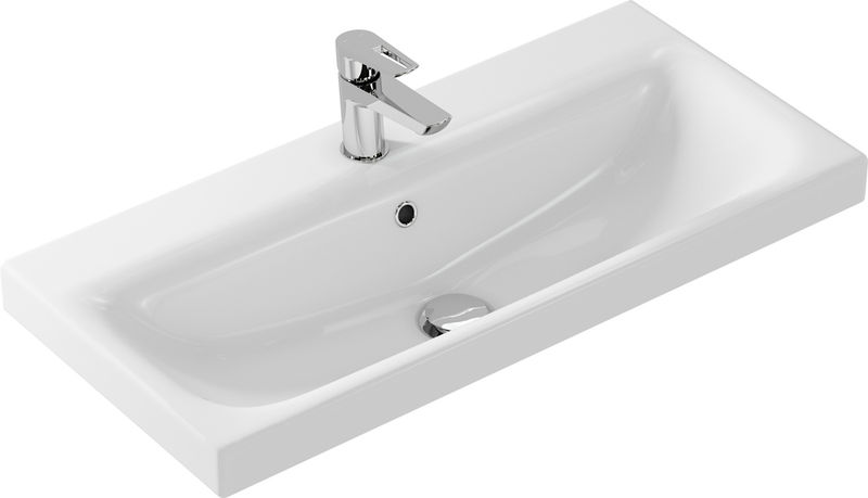 Умывальник мебельный Cersanit "MODUO" Slim - 80 см узкая
