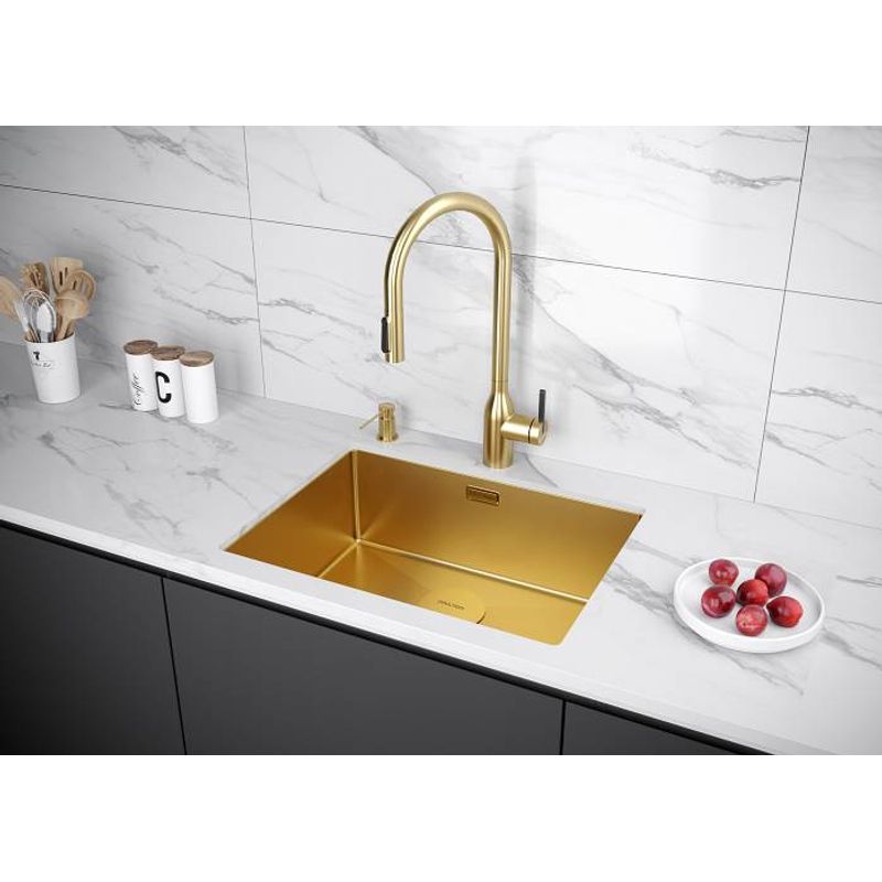 Смеситель для кухни Paulmark Universal Un213880-BG брашированное золото