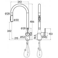 Смеситель для кухни Paulmark Universal Un213880-BS брашированная сталь — 2