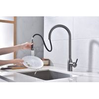 Смеситель для кухни Paulmark Universal Un213880-GM вороненая сталь — 9