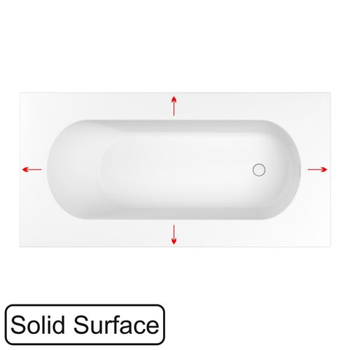 Увеличение борта ванны WHITECROSS иск. камень solid surface (белый мат)