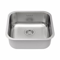 Кухонная мойка из нержавеющей стали Paulmark Vello 44 Uni VE44-BS брашированная нержавеющая сталь 446х446 мм — 2