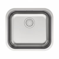 Кухонная мойка из нержавеющей стали Paulmark Vello 48 Uni VE48-BS брашированная нержавеющая сталь 480х440 мм — 1