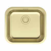 Кухонная мойка из нержавеющей стали Paulmark Vello 48 Uni VE48-LG светлое золото 480х440 мм — 1