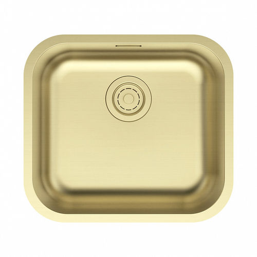 Кухонная мойка из нержавеющей стали Paulmark Vello 48 Uni VE48-LG светлое золото 480х440 мм