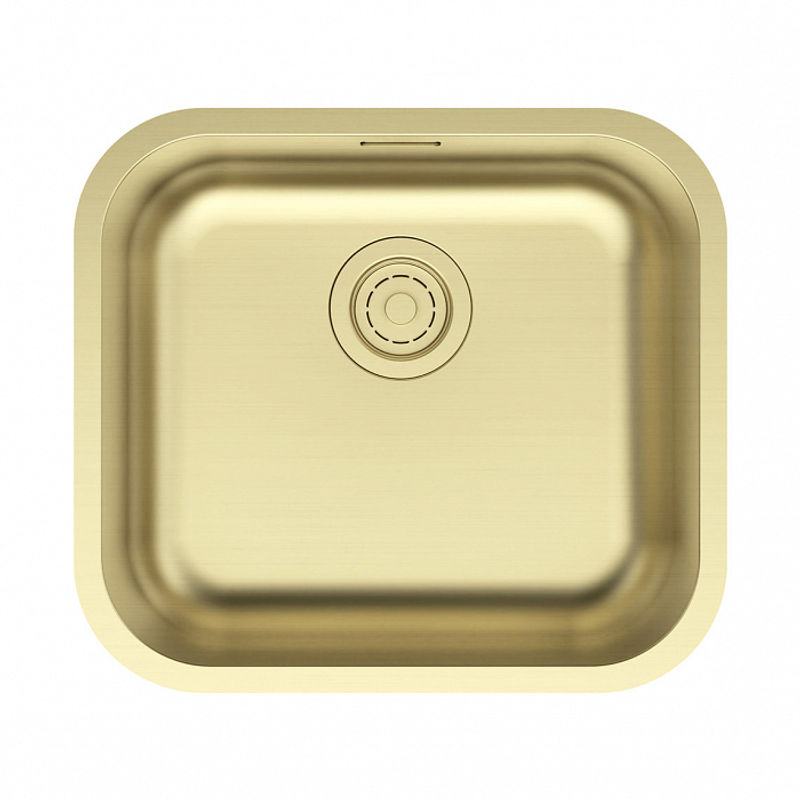 Кухонная мойка из нержавеющей стали Paulmark Vello 48 Uni VE48-LG светлое золото 480х440 мм