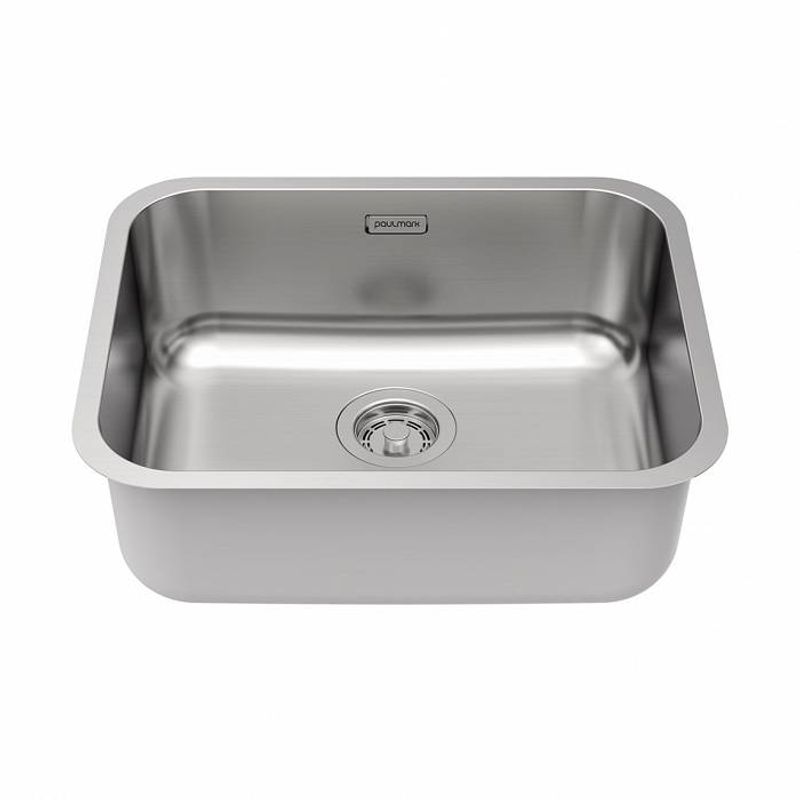Кухонная мойка из нержавеющей стали Paulmark Vello 53 Uni VE53-BS брашированная нержавеющая сталь 533х433 мм