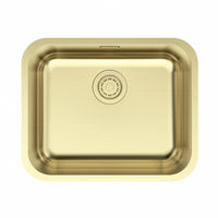 Кухонная мойка из нержавеющей стали Paulmark Vello 53 Uni VE53-LG светлое золото 533х433 мм — 1