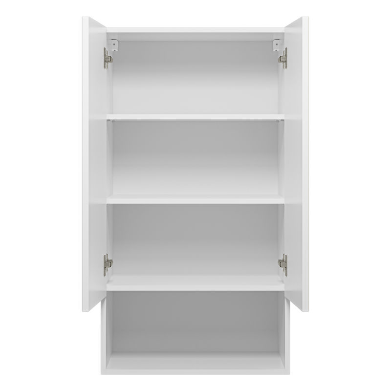 Шкаф-пенал для ванной Brevita Vega 60 над стиральной машиной / VEG-08060-011 белый