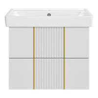 Тумба под раковину Brevita Vega 70 подвесная с 2 ящ. / VEG-09070-0102Я белая матовая эмаль — 2