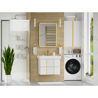 Тумба под раковину Brevita Vega 70 подвесная с 2 ящ. / VEG-09070-0102Я белая матовая эмаль — 5