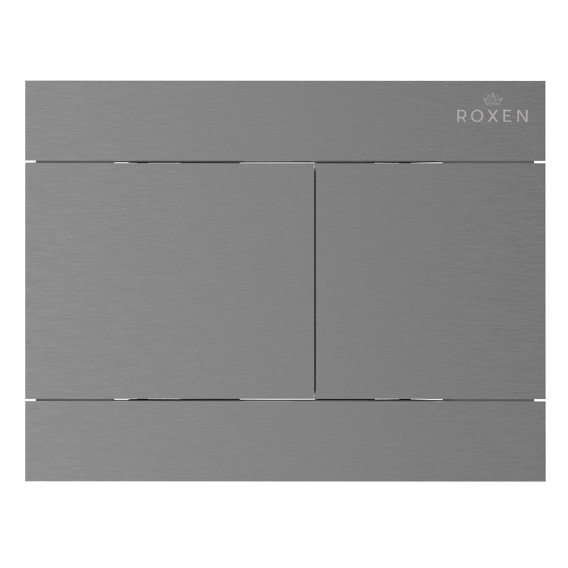 Кнопка смыва Roxen Velar 420300GM (оружейная сталь)