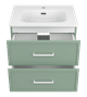Verde - 60 Тумба подвесная, с 2 ящ., зеленая матовая эмаль