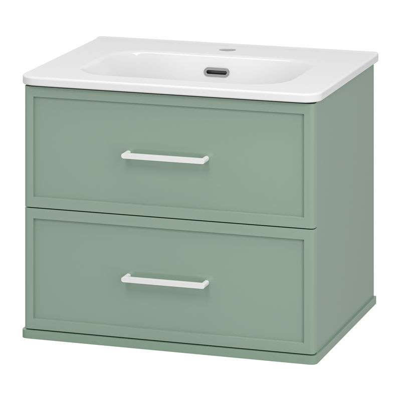 Тумба под раковину Brevita Verde 60 подвесная / Ver-09060-0102Я зеленая