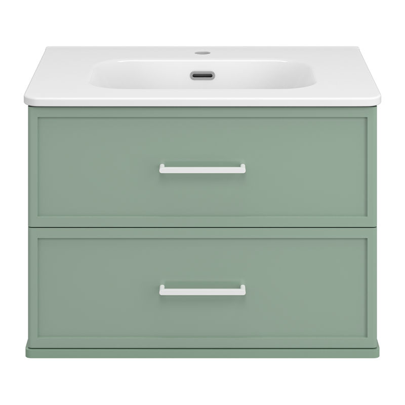 Тумба под раковину Brevita Verde 70 подвесная / Ver-09070-0102Я зеленая