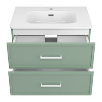 Тумба под раковину Brevita Verde 70 подвесная / Ver-09070-0102Я зеленая — 3