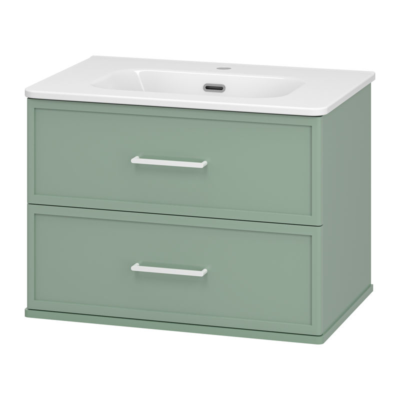 Тумба под раковину Brevita Verde 70 подвесная / Ver-09070-0102Я зеленая