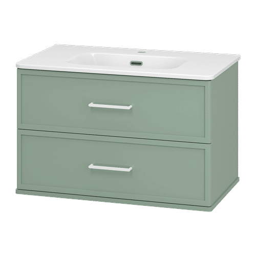 Тумба под раковину Brevita Verde 80 подвесная / Ver-09080-0102Я зеленая