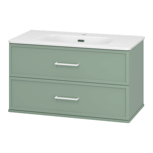 Тумба под раковину Brevita Verde 90 подвесная / Ver-09090-0102Я зеленая