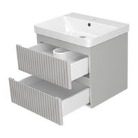 Тумба под раковину Brevita Victory 60 подвесная с 2 ящ. / VIC-07060-0302Я серый шелк — 4