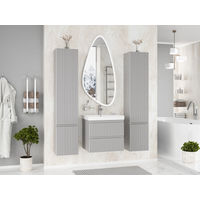 Тумба под раковину Brevita Victory 60 подвесная с 2 ящ. / VIC-07060-0302Я серый шелк — 5