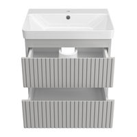 Тумба под раковину Brevita Victory 60 подвесная с 2 ящ. / VIC-07060-0302Я серый шелк — 3