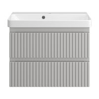 Тумба под раковину Brevita Victory 70 подвесная с 2 ящ./ VIC-07070-0302Я серый шелк — 2