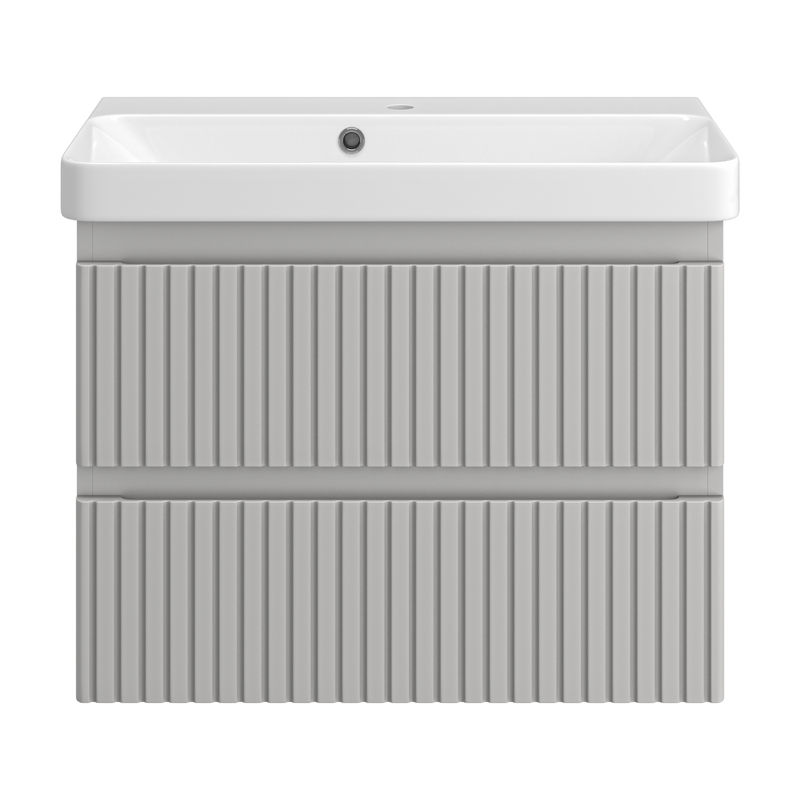 Тумба под раковину Brevita Victory 70 подвесная с 2 ящ./ VIC-07070-0302Я серый шелк