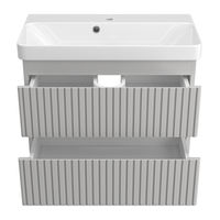 Тумба под раковину Brevita Victory 70 подвесная с 2 ящ./ VIC-07070-0302Я серый шелк — 3