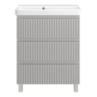 Тумба под раковину Brevita Victory 70 напольная с 3 ящ. / VIC-07070-50-03Я серый шелк — 2