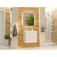 Тумба под раковину Brevita Victory 60 подвесная с 2 ящ. / VIC-09060-0102Я белая матовая эмаль — 5