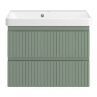 Тумба под раковину Brevita Victory 70 подвесная с 2 ящ. / VIC-09070-0802Я зеленая матовая эмаль — 2