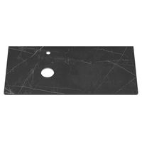 Столешница для ванной Brevita Misty Роял 100 см VS03-100 керамогранит черный — 2