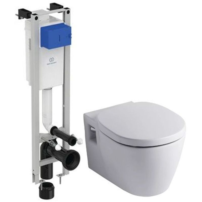 Унитаз подвесной с инсталляцией Ideal Standard Connect W220101 (E803501; E712701; E233267)