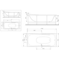Акриловая ванна AM.PM Sensation W30A-170-075W-A 170×75 — 10