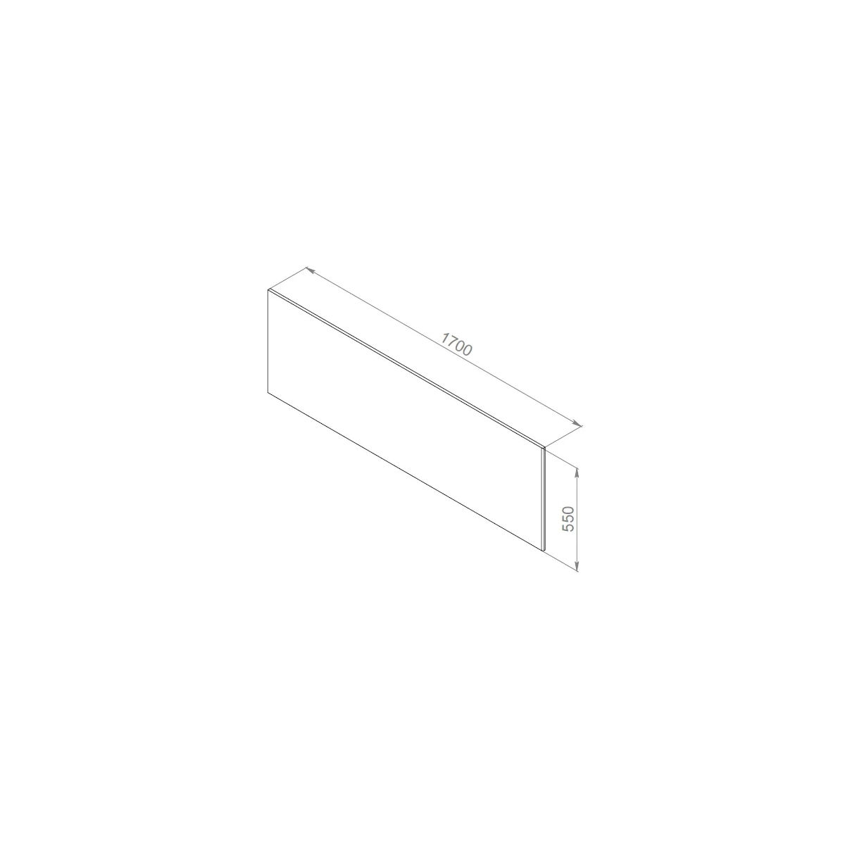 W52A-170-075W-P Inspire V2.0 панель фронтальная для ванны, 170х75 см, шт