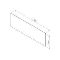 Экран для ванны фронтальный AM.PM Inspire V2.0 170×75 / W52A-170-075W-P — 2