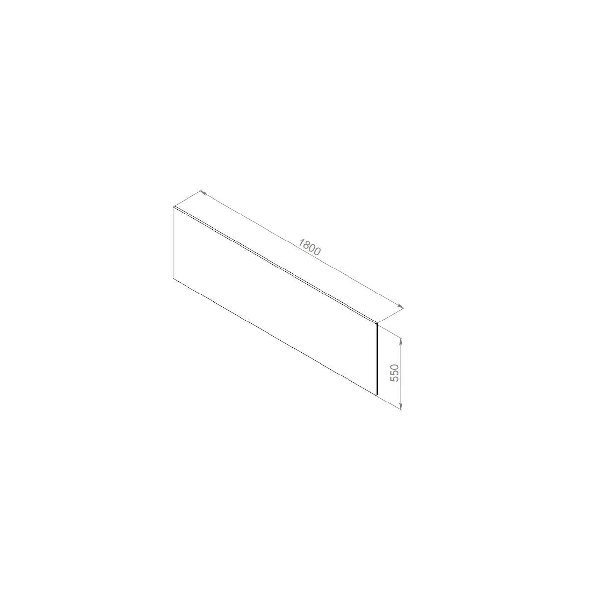 W52A-180-080W-P Inspire V2.0 панель фронтальная для ванны, 180х80 см, шт