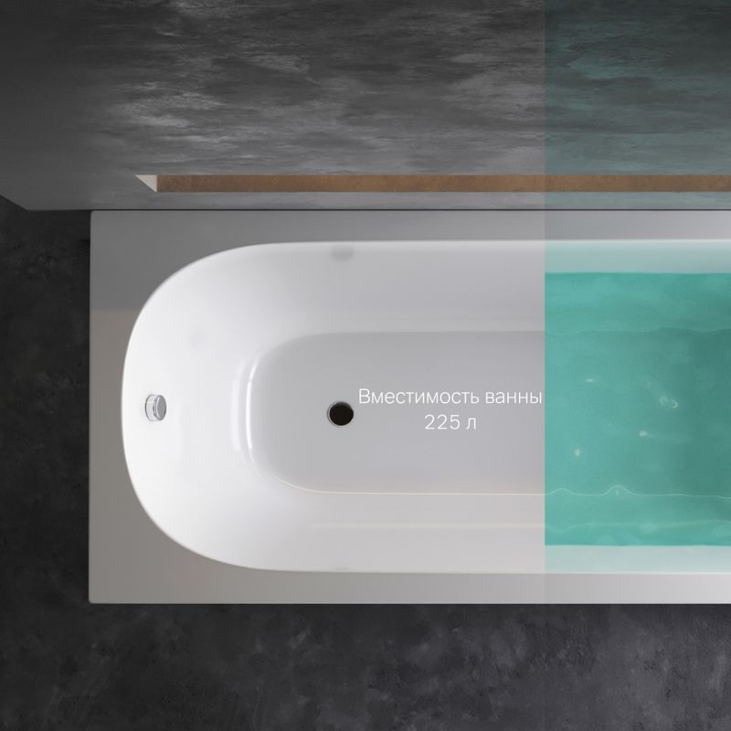 Акриловая ванна AM.PM Spirit W72A-180-080W-A2 180×80