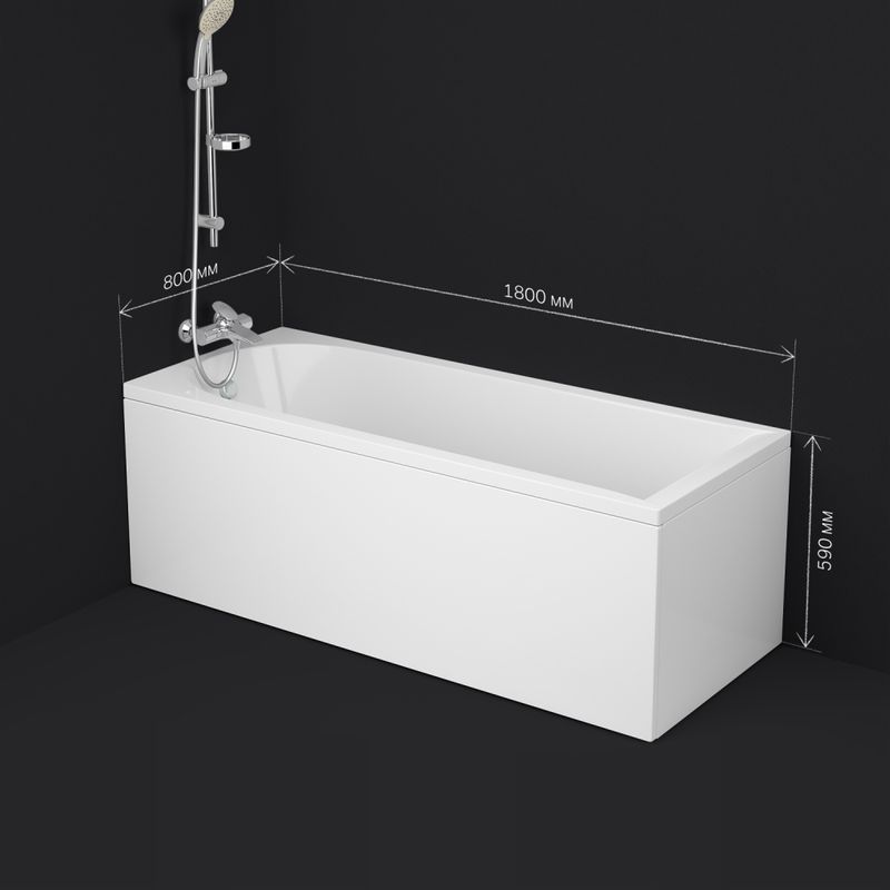 Акриловая ванна AM.PM Spirit W72A-180-080W-A2 180×80