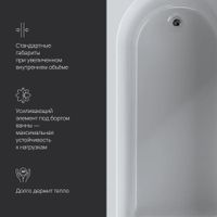 Акриловая ванна AM.PM Spirit W72A-180-080W-A2 180×80 — 6